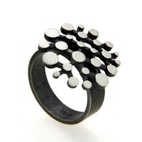Ring Silber 925 oxidiert Weite 56