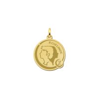 Names4ever Anhänger Gold 585 Sternzeichen rund Zwilling