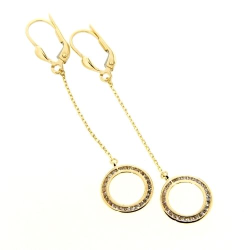 Ohrpendel Gold 333 Zirkonia
