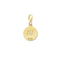 Names4ever Charm Gold 585 Sternzeichen Wassermann GBS011