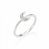 AMEN Ring Silber Mond Gr. 54 RM-14
