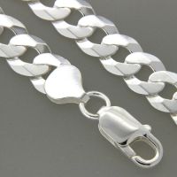 Panzerarmband (P200/8dia) Silber 925 21 cm