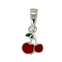 Anhänger Silber 925 rhodiniert Kirsche