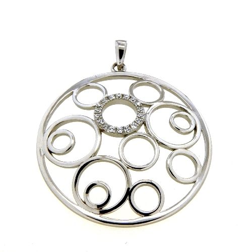 Anhänger Silber 925 rhodiniert Zirkonia
