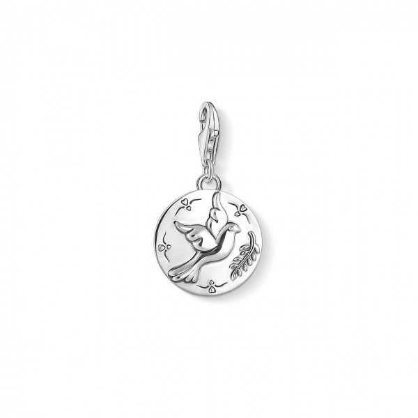 Thomas Sabo Charm-Anhänger Coin Taube 1701-637-21
