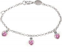 SCOUT Armband silber, pink Herz 260210100