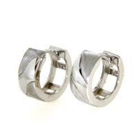 Scharniercreolen Silber 925 rhodiniert