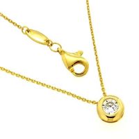 Collier Gold 333 45 cm Zirkonia