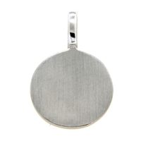 Gravurplatte Silber 925 rhodiniert 11mm