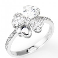 AMEN Ring Silber Herz Gr. 60 RQUBB-20