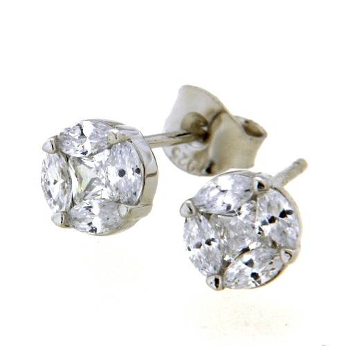Ohrstecker Silber 925 rhodiniert