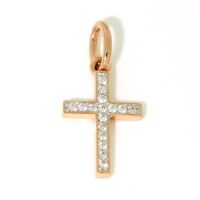 Kreuzanhänger Rotgold 333 