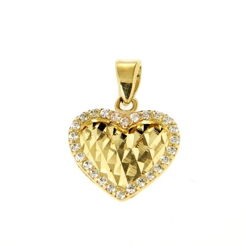Herzanhänger Gold 333 Zirkonia