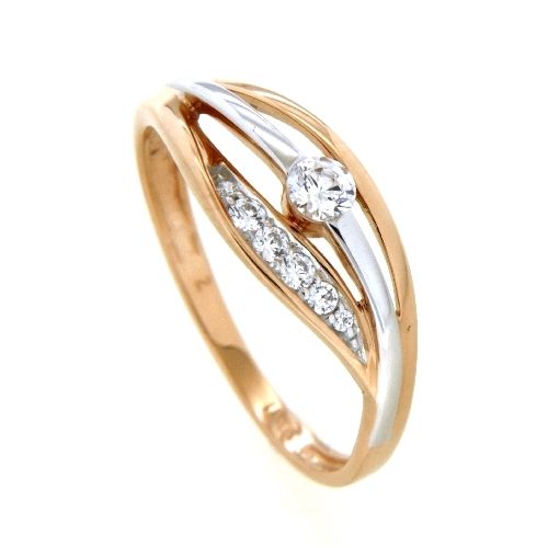 Ring Rotgold 333 Weite 54 Zirkonia