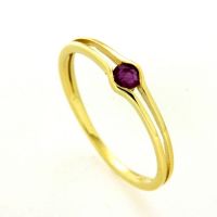 Ring Gold 333 Rubin Weite 52