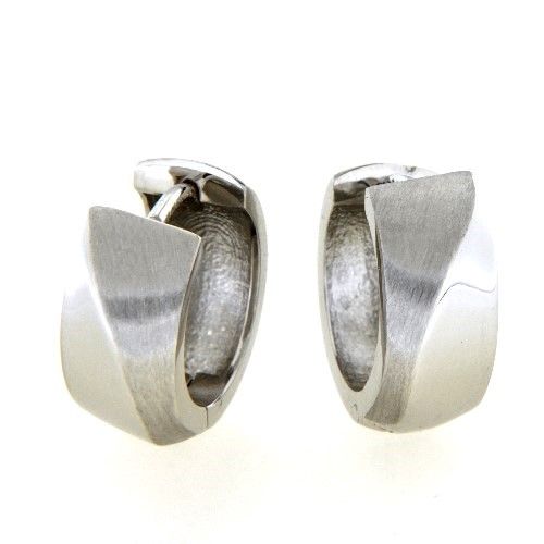 Scharniercreolen Silber 925 rhodiniert