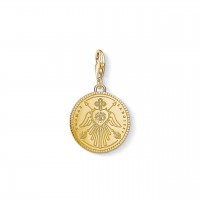 Thomas Sabo Charm-Anhänger Coin vergoldet 1705-413-39