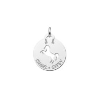Names4ever Anhänger Silber 925 Pferdeschmuck mit Gravur
