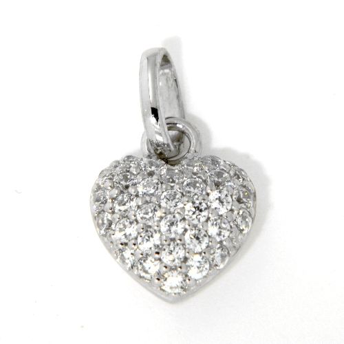 Herzanhänger Silber 925 rhodiniert