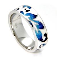 Ring Silber 925 rhodiniert Weite 60