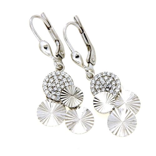 Ohrpendel Silber 925 rhodiniert Zirkonia