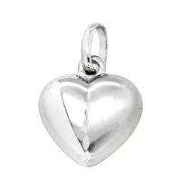 Herzanhänger Silber 925 rhodiniert