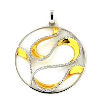 Anhänger Silber 925 vergoldet & rhodiniert 