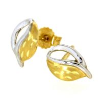 Ohrstecker Gold 333 bicolor