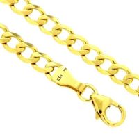 Panzerkette (P100/8dia) Gold 333 60 cm 8-fach diamantiert