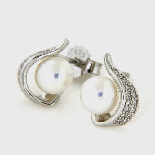 Ohrstecker Silber 925 rhodiniert