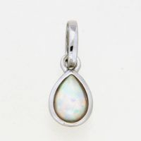 Anhänger Silber 925 rhodiniert synthetischer Opal