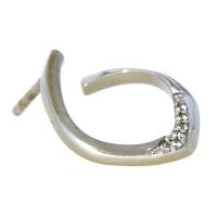 Ohrstecker Silber 925 rhodiniert Zirkonia