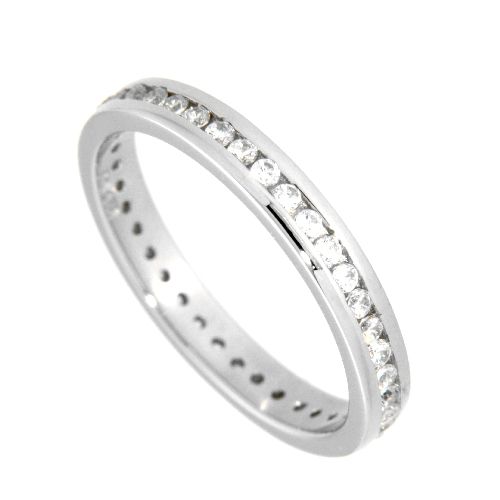 Ring (Memoire) Silber 925 rhodiniert Weite 54