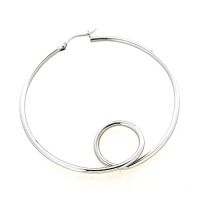 Creolen Silber 925 rhodiniert 55mm