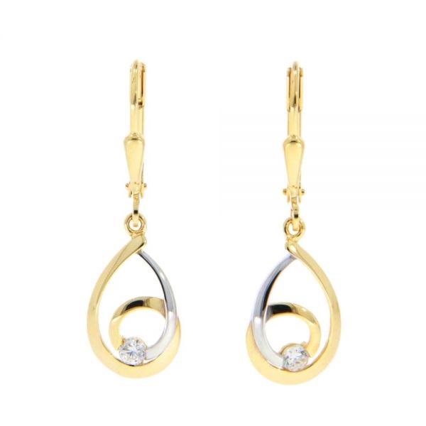 Ohrpendel Gold 333 bicolor