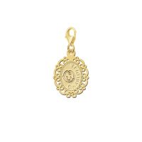 Names4ever Charm Gold 585 Kamee Baby Kopf mit Namen GNB35
