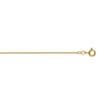 Ankerkette diamantiert 1,2 mm 585 Gelbgold 38 cm