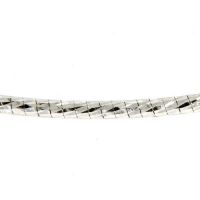 Omega Halsreifen Silber 925 rhodiniert 1,55mm 45 cm 