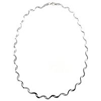 Kette Silber 925 rhodiniert 45 cm Zirkonia