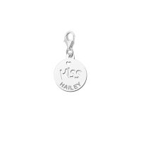 Names4ever Charm Silber 925 Kuss mit Namen ZNB46