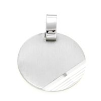 Gravurplatte Silber 925 rhodniert