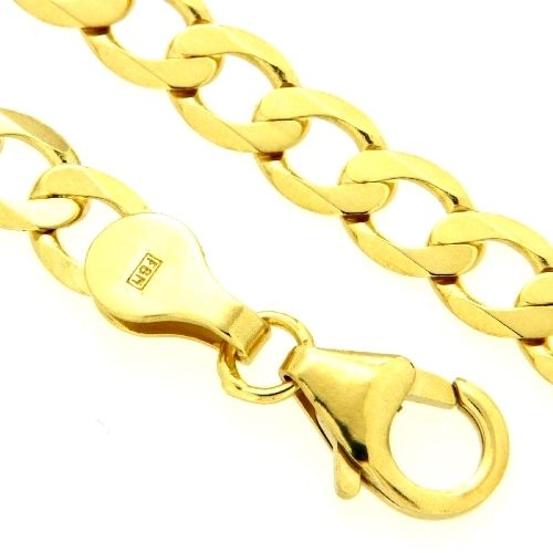 Panzerarmband (P100/8dia.) Gold 333 21 cm 8-fach diamantiert