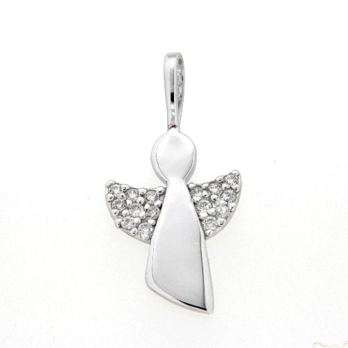 Anhänger Silber 925 rhodiniert Engel