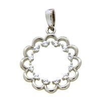 Anhänger Silber 925 rhodiniert Zirkonia 