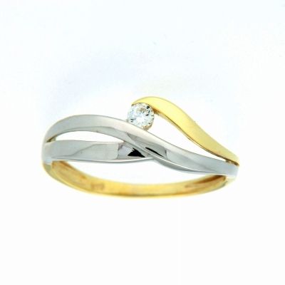 Ring Gold 333 bicolor Weite 58