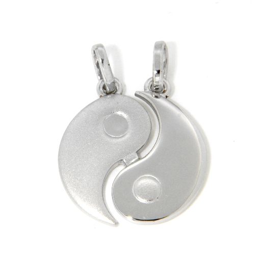 Partneranhänger Silber 925 rhodiniert Yin &amp; Yang
