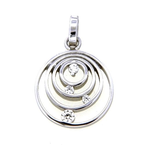 Anhänger Silber 925 rhodiniert Zirkonia