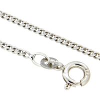 Panzerkette (P50diam.) Weißgold 333 50 cm 2-fach diamantiert