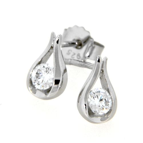 Ohrstecker Silber 925 rhodiniert