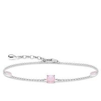 Thomas Sabo Armband 16-19 cm, längenverstellbar Opal-Farbeffekt rosa schimmernd A1936-699-7-L19v